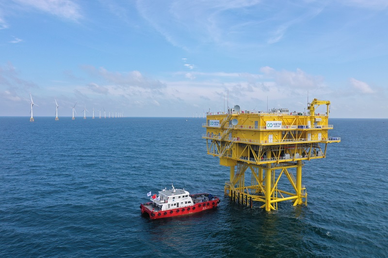 k豆钱包阳江南鹏岛项目海上升压站